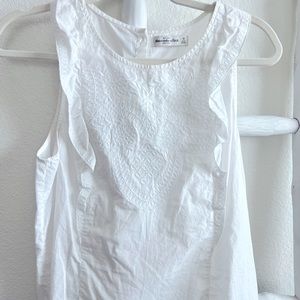 Abercrombie & Fitch embroidered button back top